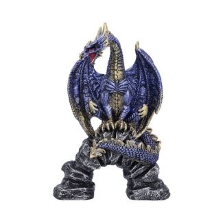 Acko Metallic Blue Dragon Figurines 15.5cm - Assorted
