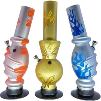 Acrylic Waterpipe - Assorted Shape & Design (12.5 inch)