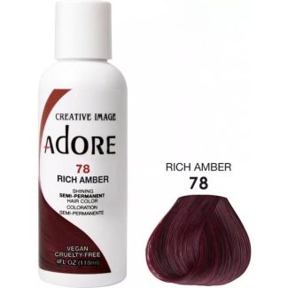 Adore Semi-Permanent Hair Dye 118ml - Rich Amber (78)