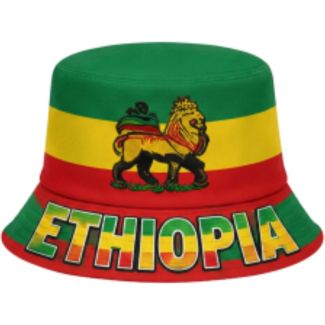 Adult Lion Ethiopian Print Bucket Hat