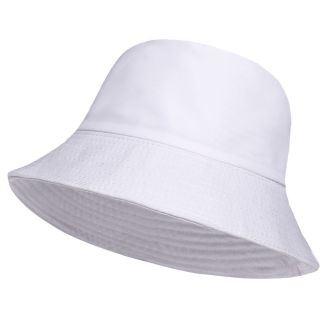 Adults Reversible Bucket Hat - White