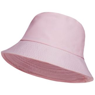 Adults 100% Cotton Reversible Bucket Hat - Baby Pink