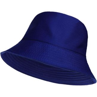 Adults 100% Cotton Reversible Bucket Hat - Royal Blue