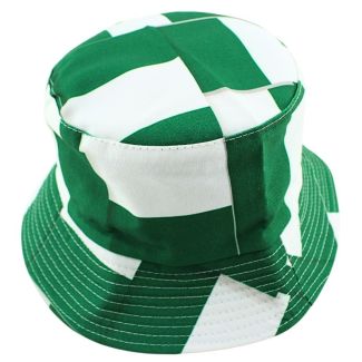 Adults Nigeria Flag Design Bucket Hat 