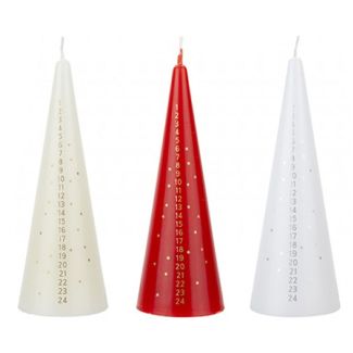 Wholesale Christmas Advent Candles - Assorted Colours (15cm)