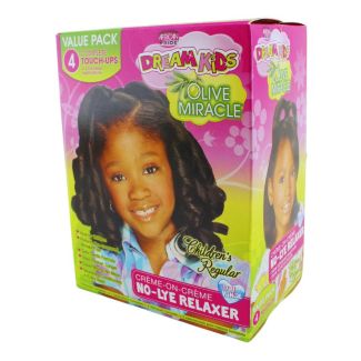 African Pride Dream Kids Olive Miracle Creme-On-Creme No-Lye Relaxer - Regular