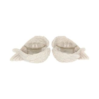 Angel Wings Tealights 8cm (Set of 2)