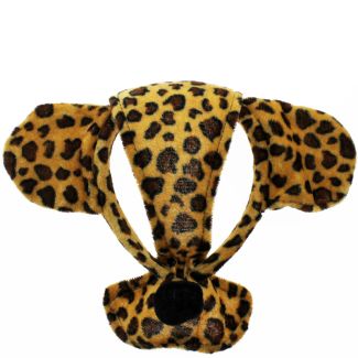 Animal Headband with Ears - Leopard Design
