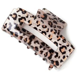 Glitter Animal Print Hair Clamp