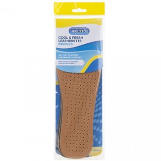 Wholesale Anti-Odour Leather Look Insoles