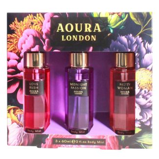 Aoura London Trio Body Mist Gift Set 