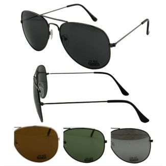 Wholesale Unisex Aviator Sunglasses - Assorted Colours 