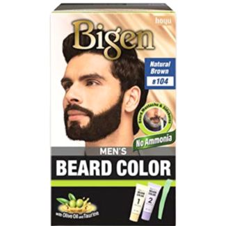 Bigen Men's Beard Colour - Natural Brown (B104) 