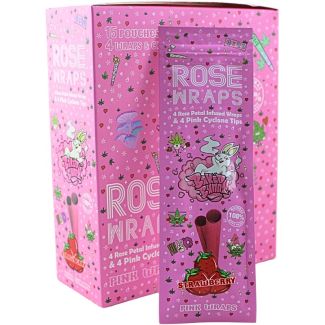 Baked Bunny Natural Rose Petal Wraps – Pink (4 Wraps & 4 Tips Per Pack)