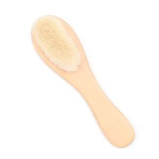 Wooden Baby Hair Brush With Wool Bristles (15cm)