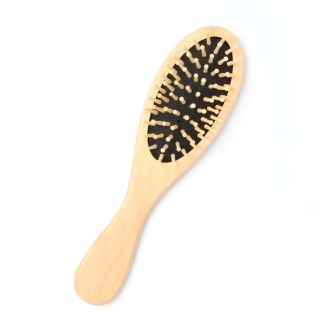 Bamboo Hair Brush With Wooden Pins - 22cm