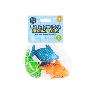 Rub a Dub Bath Time Sea Animal Toy (Pack of 3)