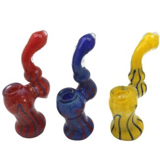 Wholesale Half Baked "Willy B" Bubbler W-Pipe - Asst. Colours (6 Inch)