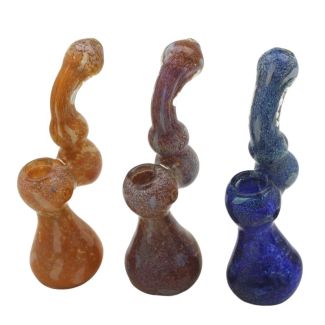 Wholesale Half Baked "Mr Bongo" Bubbler W-Pipe - Asst. Colours (6 Inch)