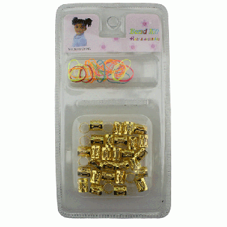 Wholesale Hair Braiding Beads-Gold