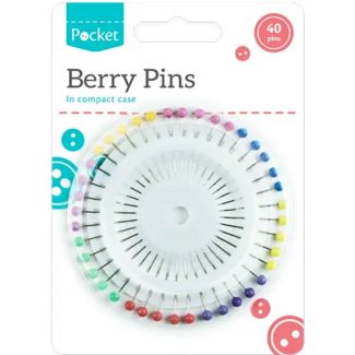 Berry Pins - 40 Pack (Assorted Colours)