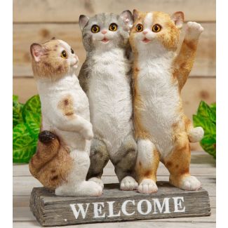 Wholesale Three Kittens Welcome Stand Ornament 