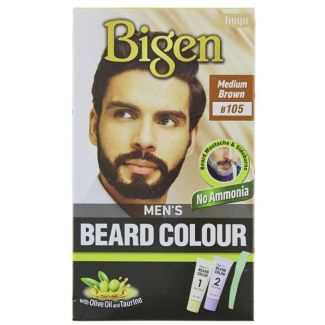 Bigen Men's Beard Colour - Medium Brown (B105) 