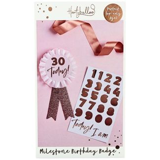 Birthday Badge Personalised with 1 Sticker Sheet