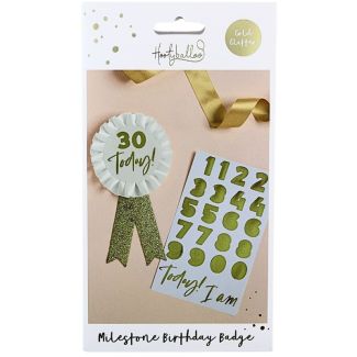 Birthday Badge Personalised with 1 Sticker Sheet