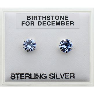 Birthstone Studs Earrings- December 5mm