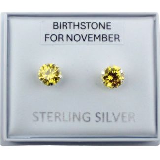 Birthstone Studs Earrings- November 5mm