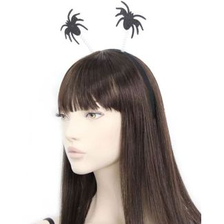 Black Glitter Spider Deeley Bopper