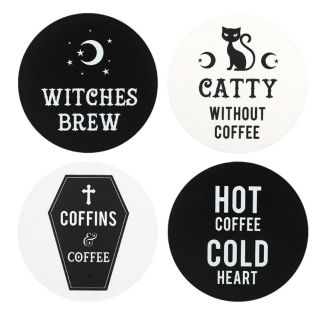 BLACK MAGIC WITCHY COASTERS