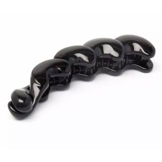 Wholesale Black Twisted Style Banana Clip - 11cm