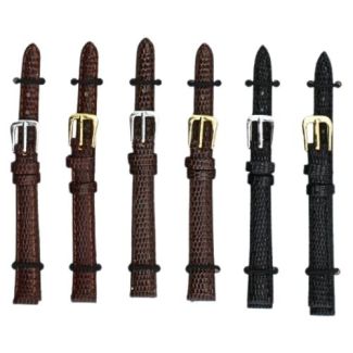 Allure Lizard Grain Leather Watch Straps - Asst. - 10mm