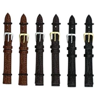 Allure Lizard Grain Leather Watch Straps - Asst. - 12mm