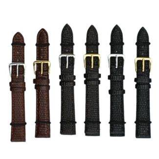 Allure Lizard Grain Leather Watch Straps - Asst. - 14mm