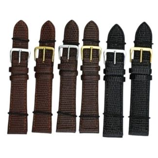 Allure Lizard Grain Leather Watch Straps - Asst. - 20mm