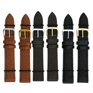 Allure Lizard Grain Leather Watch Straps - Asst. - 18mm