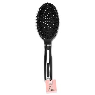 Black Oval Paddle Hair Brush - 7cm x 24.5cm