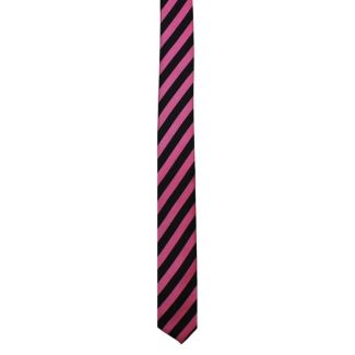 Pink & Black Stripe Tie