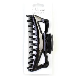 Black Plastic Hair Clamps - 14cm