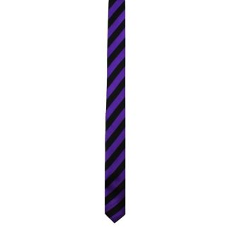 Purple & Black Stripe Tie