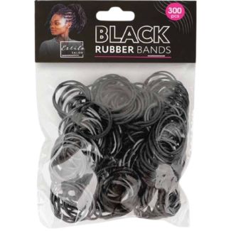 Black Rubber Bands – Pack of 300