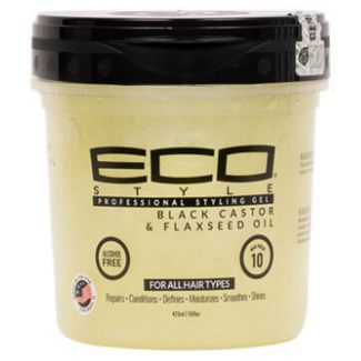 Wholesale Eco Professional Styling Gel - Black Castor & Flaxseed Oil (16 oz) 