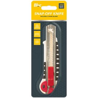 Bloc 18mm Snap Off Knife With 4 Spare Blades