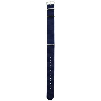 Blue NATO Replacement Nylon Watch Strap - 24mm