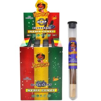 Wholesale HoneyPuff Cones With Wood Filter - Blueberry 