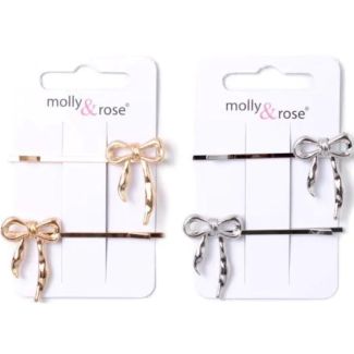 Bow Motif Hair Grips (5.5cm)