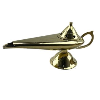Brass Burner Aladdin Lamp Design 8 inch
